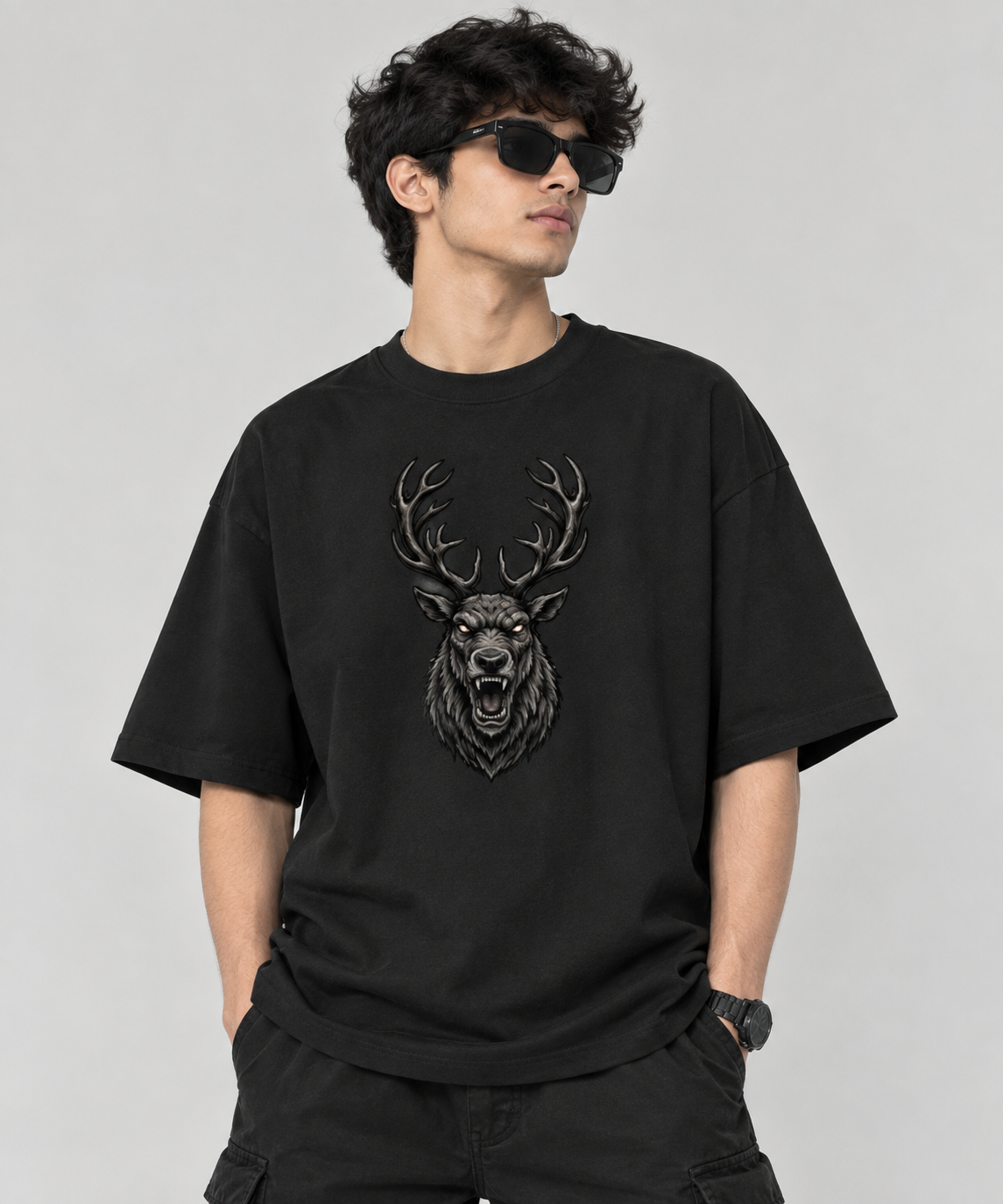 Wildverse | The Stag T-Shirt | Oversized