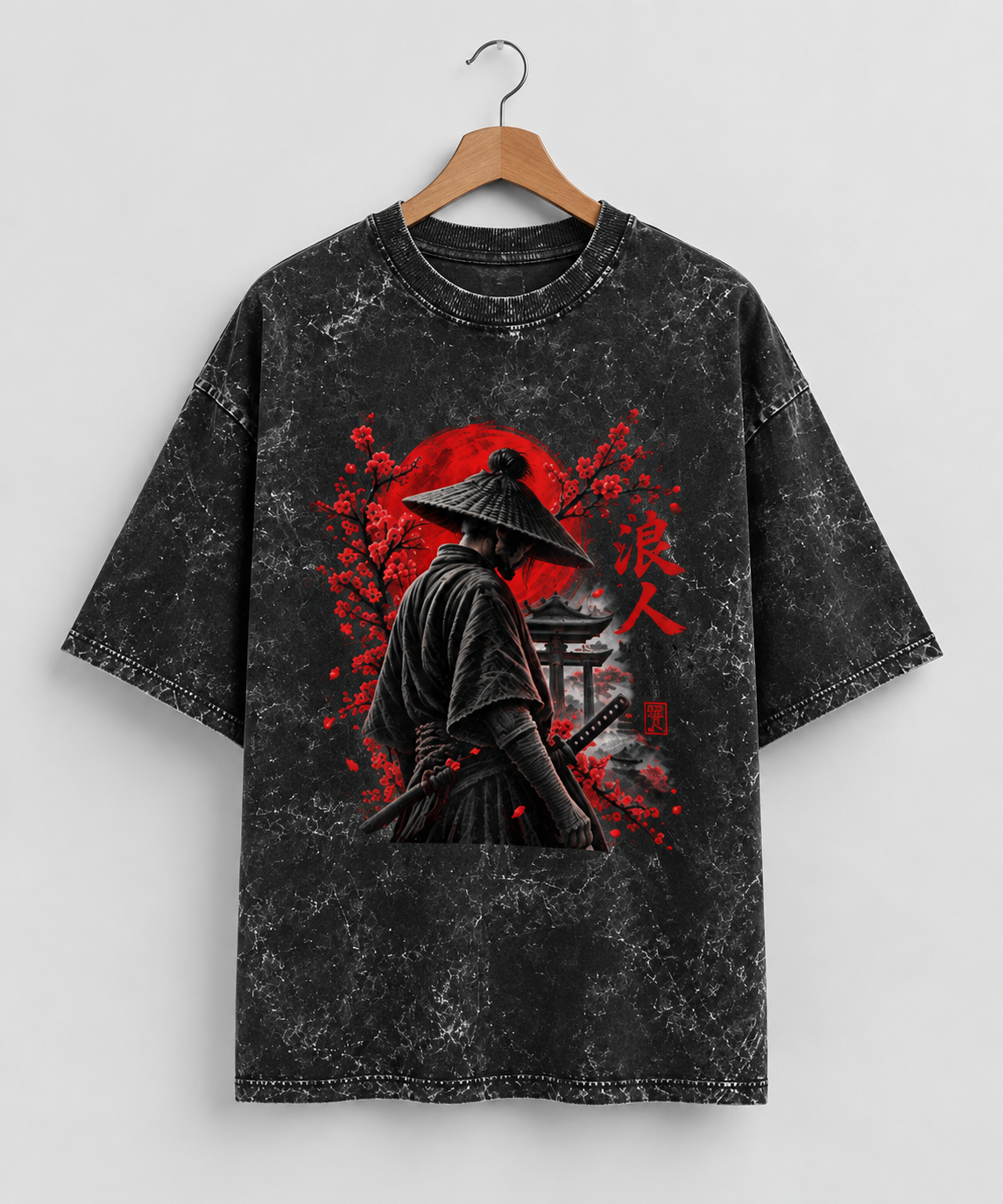 Wildverse | Ronin Acid Wash Oversized T-Shirt