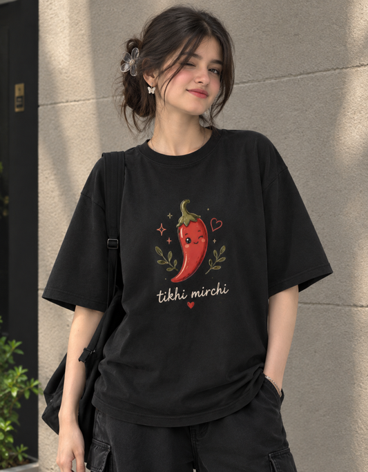 Wildverse | Tikhi Mirchi  Oversized T-Shirt