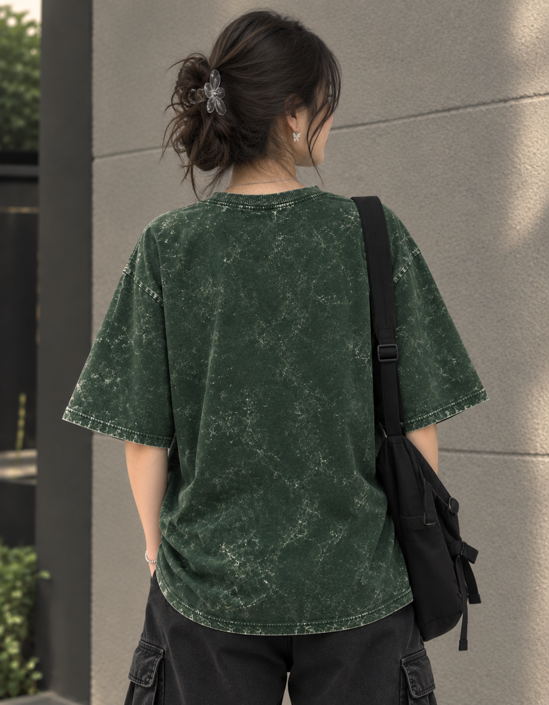 Wildverse | Ghost Acid Wash Oversized T-Shirt.