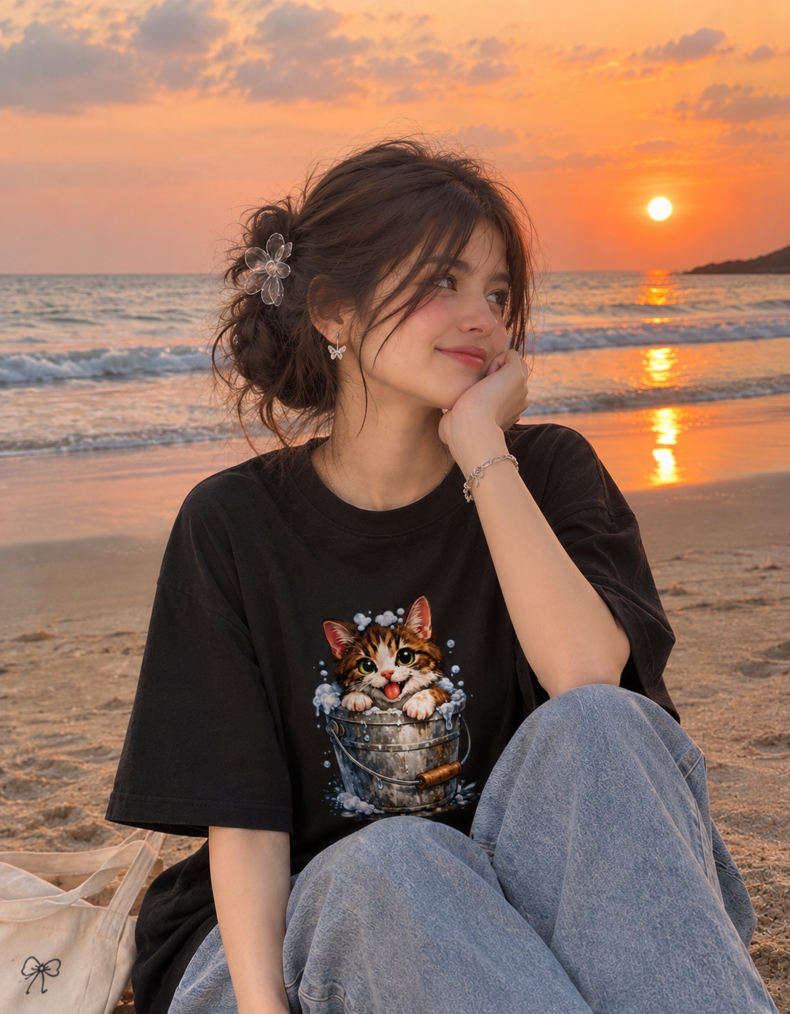 Wildverse | Cat Oversized T-Shirt